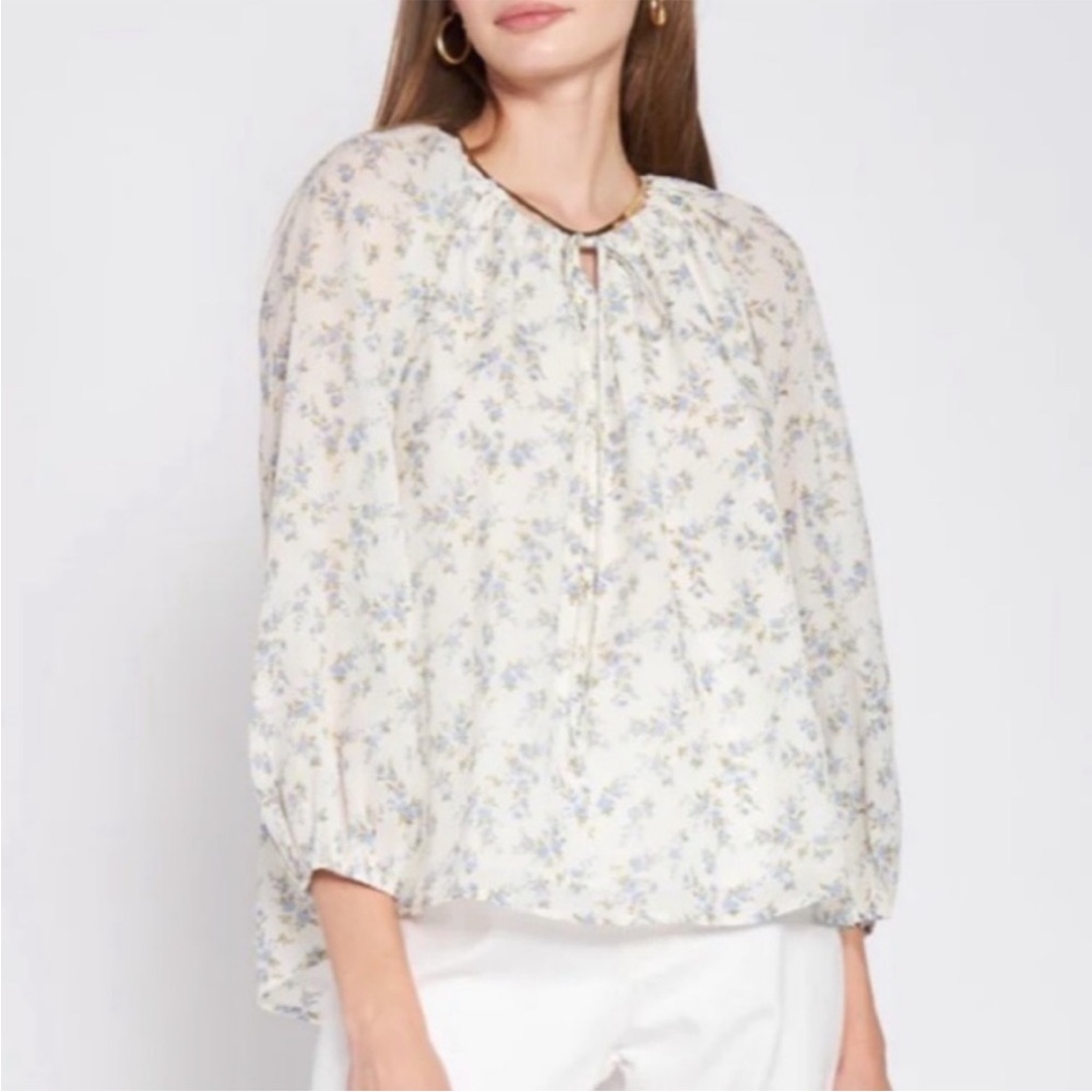 Floral Cream Blouse